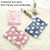 79x60cm Thickened Pet Cushion Cat Dog Blanket Pet Bed(Gray White Stars)