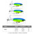 PROBEROS DW601 360 Degree Rotating Propeller Lures Topwater Tethered Tractor Floating Fake Fish Bait, Size: 14.5cm/32.5g(Color C)