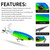 PROBEROS DW601 360 Degree Rotating Propeller Lures Topwater Tethered Tractor Floating Fake Fish Bait, Size: 14.5cm/32.5g(Color C)