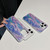 For iPhone 15 Dual-Layer Gradient Dream Starry Acrylic Hybrid TPU Phone Case(Blue Purple)