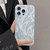 For iPhone 11 Pro Max Hot Silver Stamp Gradient Feather Acrylic Hybrid TPU Phone Case(Silver)