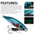 PROBEROS  LF136 Fishing Lure 3D Spray Painted Imitation Bait Long Casting Freshwater Fishing Warbler Bass Leader Lure, Size: 60g(Color E)