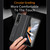 For Samsung Galaxy Z Fold4 Wristband Holder Grain Leather Folding Phone Case(Black) For Samsung Galaxy Z Fold4 Wristband Holder Grain Leather Folding Phone Case(Black)