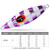 PROBEROS LF124 Deep Sea Iron Plate Lead Fish Fishing Lure Slow Sinking Rocking Luminous Boat Fishing Bait, Size: 30g(Color C)