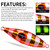 PROBEROS LF124 Deep Sea Iron Plate Lead Fish Fishing Lure Slow Sinking Rocking Luminous Boat Fishing Bait, Size: 30g(Color C)