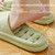 Bathroom Shower Slippers Non-slip Hollow Quick-drying Thick-soled Flip Flops, Size: 40-41(Gray)