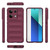 For Xiaomi Redmi Note 13 4G Global Magic Shield TPU + Flannel Phone Case(Wine Red)