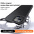 For iPhone 15 MagSafe Kevlar Fiber Shockproof Phone Case(Black)