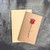 10 PCS Retro Kraft Paper Hollowed Love Greeting Card Valentine Day Message Card(Love)