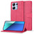 For Xiaomi Redmi Note 13 4G LC.IMEEKE Calf Texture Leather Phone Case(Red)