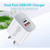 SDC-18W 18W PD + QC 3.0 USB Dual Fast Charging Universal Travel Charger, AU Plug