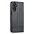 For Samsung Galaxy A25 5G AZNS Magnetic Calf Texture Flip Leather Phone Case(Black)