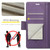 For Samsung Galaxy A55 CaseMe 023 Butterfly Buckle Litchi Texture RFID Anti-theft Leather Phone Case(Pearly Purple)