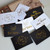 100 PCS Wedding Blessing Card Thank You Message Gift Decoration Card Bronzing Flower Greeting Card Thank You Black