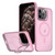 For iPhone 11 Pro Max Metal Invisible Camera Holder MagSafe Magnetic Phone Case(Pink)
