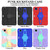 For iPad Air 2022 10.9 / Pro 11 2022 Punk Stand PC Hybrid Silicone Tablet Case with Shoulder Strap(Colorful)