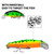 PROBEROS DW592 Sinking Minnow Lure Long Casting Fake Bait Bionic Plastic Hard Bait(Color E)