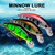 PROBEROS DW592 Sinking Minnow Lure Long Casting Fake Bait Bionic Plastic Hard Bait(Color E)