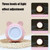 XY010 2 PCS Cute Pet Night Light LED Touch Dimming Dormitory Bedside Light(Pink Rabbit)