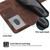 For Honor X9a Skin-feel Flowers Embossed Wallet Leather Phone Case(Brown)