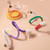 70cm Cat Bite Rope Toy Catnip Cat Teasing Stick(Orange)