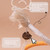 70cm Cat Bite Rope Toy Catnip Cat Teasing Stick(Orange)