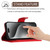For iPhone 14 Pro Max Rhombic Texture Flip Leather Phone Case with Lanyard(Red)