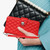 For iPhone 14 Pro Max Rhombic Texture Flip Leather Phone Case with Lanyard(Red)