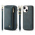 For iPhone 13 mini Crossbody Multi-functional Zipper Wallet Leather Phone Case(Green)