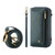 For iPhone 13 mini Crossbody Multi-functional Zipper Wallet Leather Phone Case(Green)