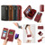 For iPhone 13 mini Crossbody Multi-functional Zipper Wallet Leather Phone Case(Green)