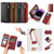 For iPhone 14 Plus Crossbody Multi-functional Zipper Wallet Leather Phone Case(Red)