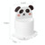 4 PCS Bathroom Paste Wall-Mounted Shelf Cartoon Animal Toothbrush Holder(Panda)