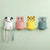 4 PCS Bathroom Paste Wall-Mounted Shelf Cartoon Animal Toothbrush Holder(Panda)