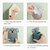4 PCS Bathroom Paste Wall-Mounted Shelf Cartoon Animal Toothbrush Holder(Panda)