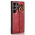 For Samsung Galaxy S24 Ultra 5G Wristband Leather Back Phone Case(Red)