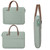 14 ~ 14.6 Inch Oxford Cloth Laptop Bag Crossbody Carrying Case Briefcase(Gray)