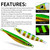PROBEROS LF121 Fast Sinking Laser Boat Fishing Sea Fishing Lure Iron Plate Bait, Weight: 28g(Luminous Color E)
