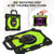 For iPad Pro 11 2022 / Air 10.9 2022 Contrast Color Robot Silicone Hybrid PC Tablet Case(Black Yellow Green)