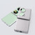 For Huawei Pocket 2 3 in 1 Wave Pattern Matte PC Phone Case with Hinge(Silver)