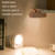 Eye-care Study Desk Lamp Dormitory Bedside Reading Rechargeable Clip-On Night Lamp(White)