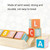 Wooden Block Matching Puzzle Children Education English Words / Math Computation Card Toy(Number Block)