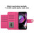 For Motorola Moto G 5G 2022 Rhombic Texture Flip Leather Phone Case with Lanyard(Rose Red)
