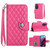 For Motorola Moto G Stylus 4G 2022 Rhombic Texture Flip Leather Phone Case with Lanyard(Rose Red)