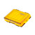 PROBEROS H1000 Double Sided Lure Box Handheld Double Layer Storage Case For Bait Accessories, Style: D Model(Yellow)