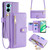 For Realme C33 4G Lite Sheep Texture Cross-body Zipper Wallet Leather Phone Case(Purple) For Realme C33 4G Lite Sheep Texture Cross-body Zipper Wallet Leather Phone Case(Purple)