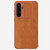 For Samsung Galaxy A55 NILLKIN QIN Series Pro Sliding Camera Cover Design Leather Phone Case(Brown)