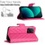 For Xiaomi 13T / 13T Pro Rhombic Texture Flip Leather Phone Case with Lanyard(Rose Red)
