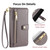 For Samsung Galaxy S23 FE 5G Sheep Texture Cross-body Zipper Wallet Leather Phone Case(Grey) For Samsung Galaxy S23 FE 5G Sheep Texture Cross-body Zipper Wallet Leather Phone Case(Grey)