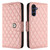 For Samsung Galaxy A15 5G Rhombic Texture Flip Leather Phone Case with Lanyard(Coral Pink) For Samsung Galaxy A15 5G Rhombic Texture Flip Leather Phone Case with Lanyard(Coral Pink)